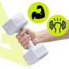 Hantle 2x3 kg hexagonalne do ćwiczeń fitness ciężarki zestaw 2 szt. szare