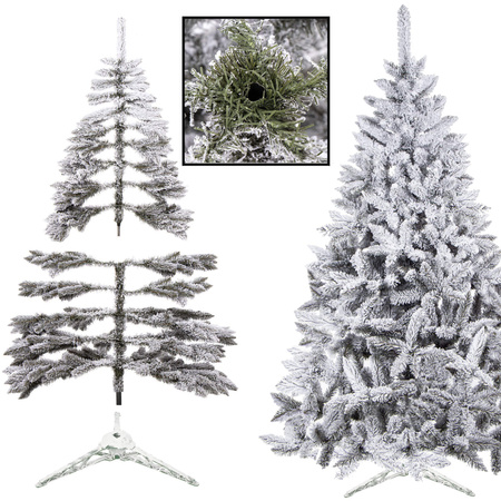 Choinka sztuczna premium 150 cm świerk ośnieżony