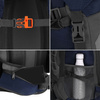 Plecak trekkingowy 60 L turystyczny survival kemping, z gwizdkiem granatowy