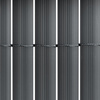Osłona balkonowa 500x180 cm PVC mata maskująca na ogrodzenie, taras, płot ciemnoszara