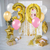 Balony foliowe cyfra 30 na urodziny 40 cm złoty