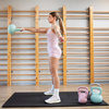Kettlebell miękki 8 kg ciężar do ćwiczeń, kula treningowa, fitness, turkusowy