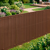 Osłona PVC maskująca 500x140 cm na balkon, taras, ogrodzenie zestaw profile, brązowe