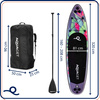 SUP do pływania 320 cm deska paddleboard stand up pompowana z wiosłem i kompletem akcesoriów