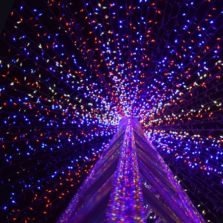 Girlanda choinkowa 300 cm z lampkami 50 LED multikolor, łańcuch na świąteczny, zielony