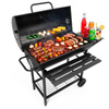 Grill na węgiel zamykany, grill ogrodowy do BBQ i grillowania