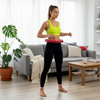 Hula hop cardio, fitness składane z obciążeniem i wypustkami masującymi, czerwone