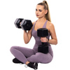 Hantle 2x10kg hexagonalne do ćwiczeń fitness ciężarki zestaw 2 szt. czarne