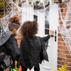 Ozdoba na Halloween pajęczyna z 2 pająkami dekoracja sieć pajęcza 3,5 m