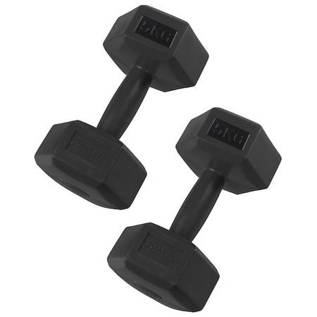 Ciężarki HEX 10kg czarne 2x5kg