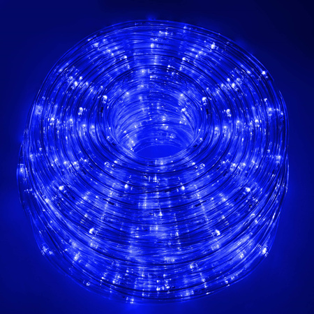 Wąż świetlny 10m niebieski 240 Led z programatorem IP44