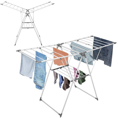 Suszarka na pranie składana na balkon teleskopowa do suszenia ubrań, bielizny