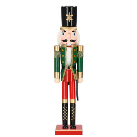 Dziadek do orzechów 60 cm drewniany żołnierzyk multikolor, figurka świąteczna