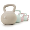 Kettlebell miękki 6 kg ciężar do ćwiczeń, kula treningowa, fitness, turkusowy