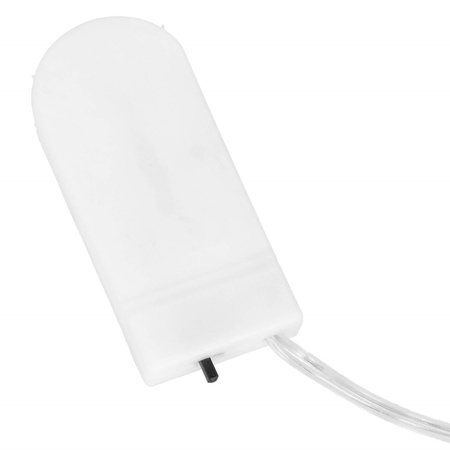 Lampki choinkowe 10 LED na baterię zimny biały